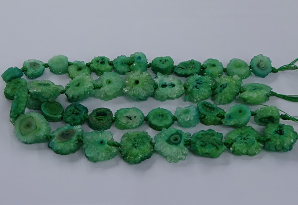 CNG2766 15.5 inches 15*20mm - 25*30mm freeform druzy agate beads