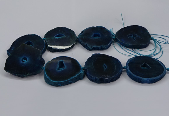 CNG2787 15.5 inches 35*40mm - 45*50mm freeform agate beads