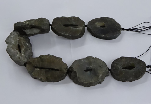 CNG2817 15.5 inches 30*45mm - 40*55mm freeform druzy agate beads