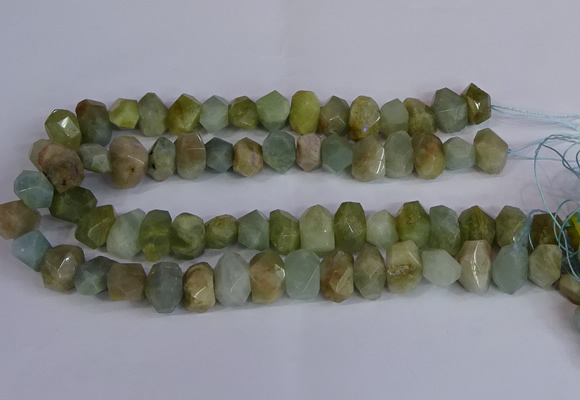 CNG2829 15.5 inches 10*14mm - 13*18mm faceted nuggets aquamarine beads