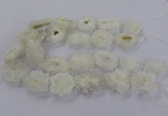CNG2846 15.5 inches 30*40mm - 45*50mm freeform druzy agate beads