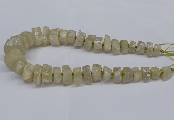 CNG2941 15.5 inches 10*15mm - 20*30mm nuggets plated white crystal beads