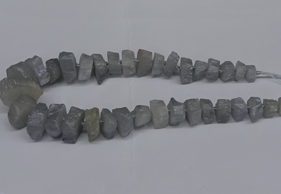 CNG2943 15.5 inches 10*15mm - 20*30mm nuggets plated white crystal beads