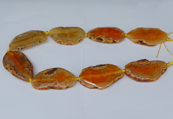 CNG2950 15.5 inches 25*35mm - 30*50mm freeform agate beads