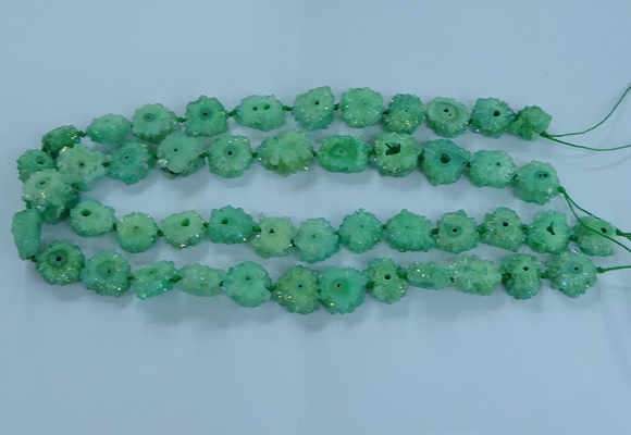 CNG2971 15.5 inches 8*10mm - 15*18mm freeform druzy agate beads