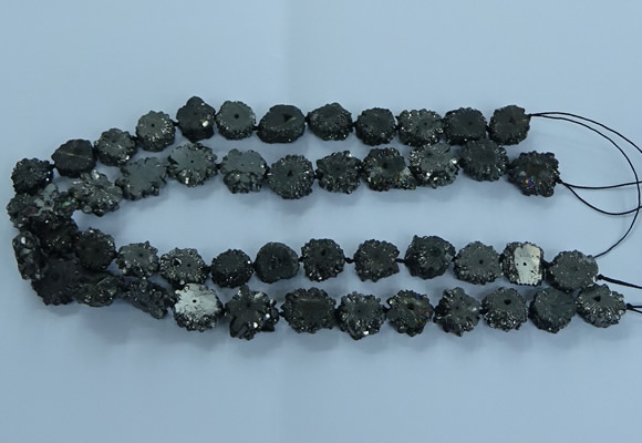 CNG2973 15.5 inches 8*10mm - 15*18mm freeform druzy agate beads