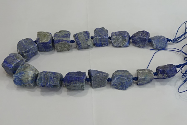 CNG3009 15.5 inches 15*20mm - 22*30mm nuggets lapis lazuli beads