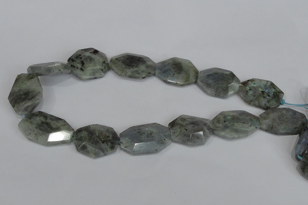 CNG302 15.5 inches 22*30mm faceted nuggets labradorite gemstone beads