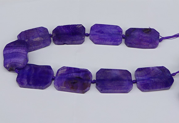 CNG3081 15.5 inches 30*40mm - 35*45mm freeform agate beads