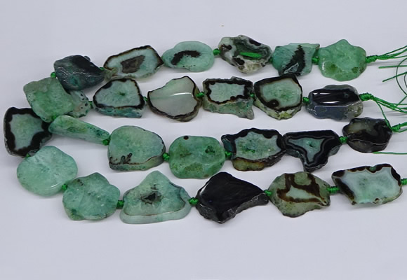 CNG3171 15.5 inches 15*20mm - 25*30mm freeform druzy agate beads