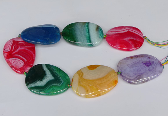 CNG3355 15.5 inches 40*50mm - 45*60mm freeform agate beads