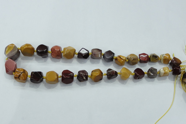 CNG343 15.5 inches 8*10mm - 15*18mm faceted nuggets mookaite jasper beads