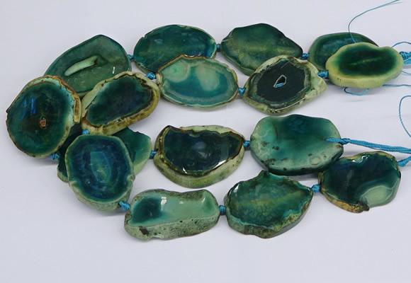 CNG3463 15.5 inches 35*40mm - 45*55mm freeform agate beads