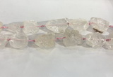 CNG3559 15.5 inches 18*20mm - 25*30mm nuggets rough rose quartz beads