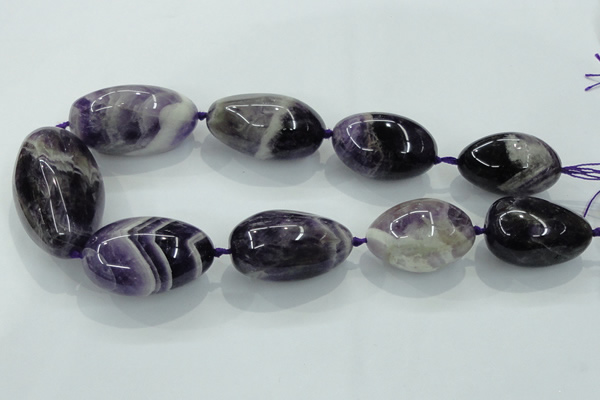 CNG356 15.5 inches 20*30mm - 30*40mm nuggets amethyst beads