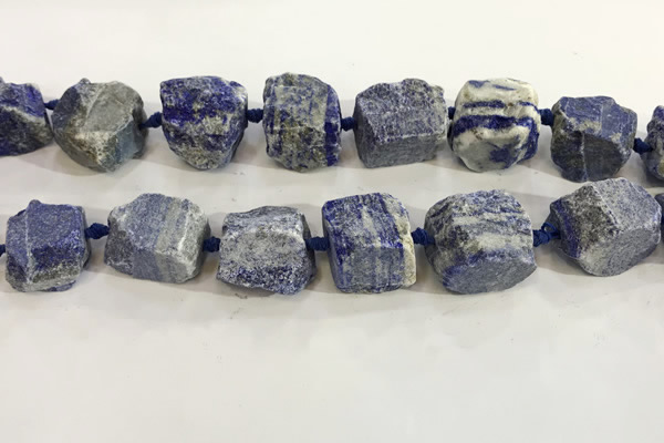 CNG3570 15.5 inches 18*20mm - 25*30mm nuggets rough lapis lazuli beads