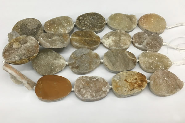 CNG3654 15.5 inches 25*32mm - 28*38mm freeform druzy agate beads