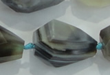 CNG376 15.5 inches 18*22mm – 25*38mm faceted nuggets agate beads