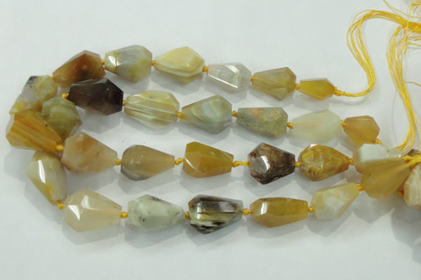 CNG377 15.5 inches 15*20mm – 25*30mm faceted nuggets agate beads