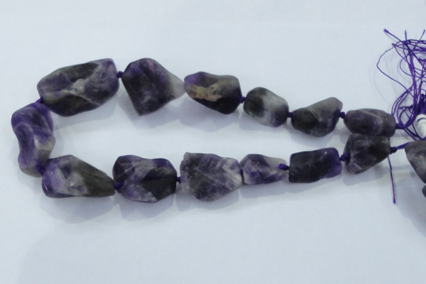 CNG435 15.5 inches 15*20mm – 20*32mm nuggets amethyst beads