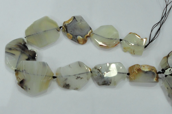 CNG456 15.5 inches 24*30mm - 35*55mm nuggets agate gemstone beads