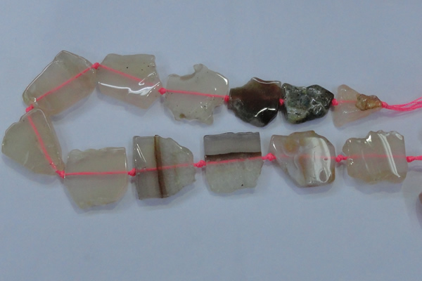 CNG457 15.5 inches 20*25mm - 35*50mm nuggets agate gemstone beads