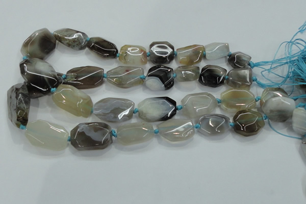 CNG467 15.5 inches 15*20mm - 20*35mm nuggets agate beads