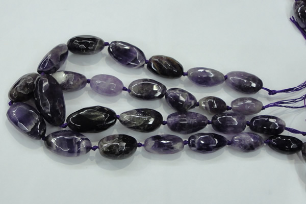 CNG476 15.5 inches 15*20mm - 25*35mm faceted nuggets amethyst beads
