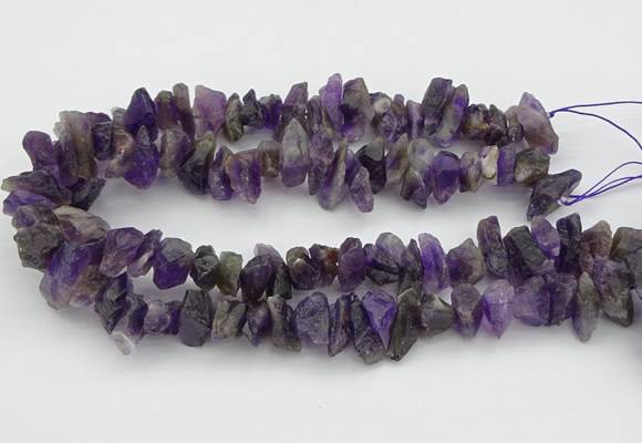 CNG5032 15.5 inches 8*25mm - 12*40mm nuggets amethyst beads