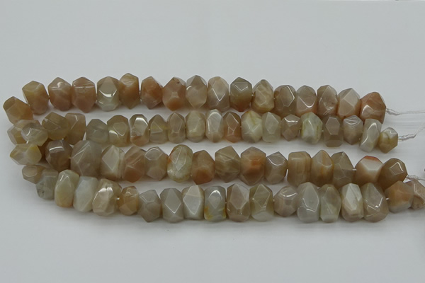 CNG5054 15.5 inches 10*14mm - 12*16mm faceted nuggets moonstone beads