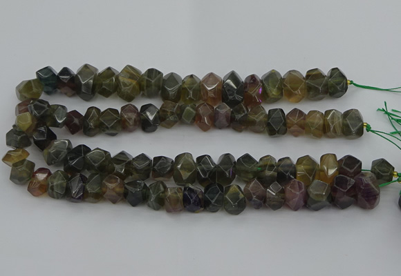 CNG5097 15.5 inches 10*14mm - 12*16mm faceted nuggets fluorite beads