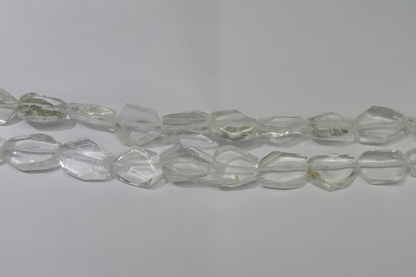 CNG5100 15.5 inches 14*20mm - 18*25mm freeform white crystal beads
