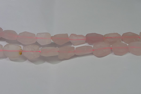 CNG5114 15.5 inches 14*20mm - 18*25mm freeform matte rose quartz beads