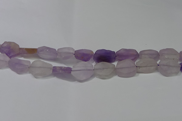 CNG5117 15.5 inches 14*20mm - 18*25mm freeform matte amethyst beads