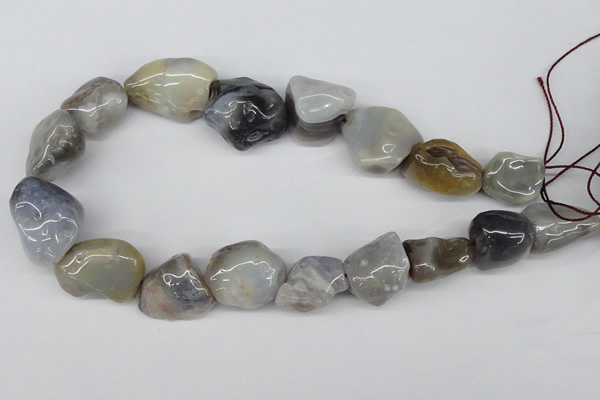 CNG52 15.5 inches 24*30mm nuggets botswana agate gemstone beads