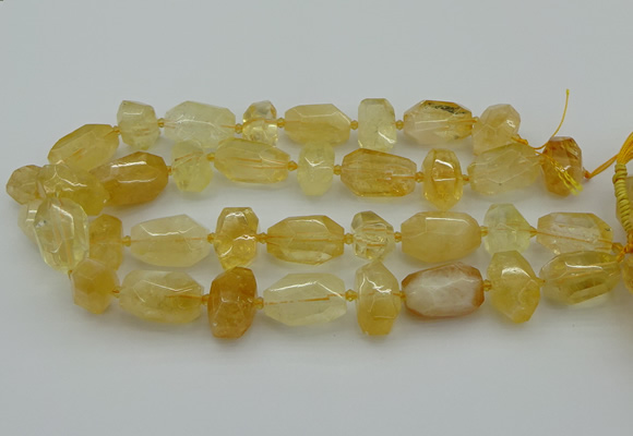 CNG5232 15.5 inches 12*16mm - 15*25mm faceted nuggets citrine beads