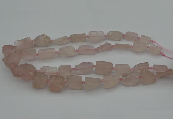 CNG5241 15.5 inches 8*12mm - 15*25mm nuggets rose quartz beads