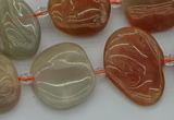 CNG5290 15.5 inches 13*18mm - 15*20mm freeform moonstone beads