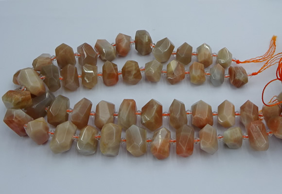 CNG5301 15.5 inches 12*16mm - 15*20mm faceted nuggets moonstone beads