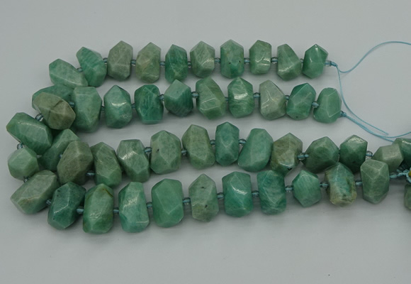 CNG5338 15.5 inches 12*16mm - 15*20mm faceted nuggets amazonite beads