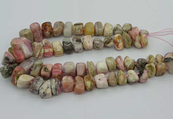 CNG5381 15.5 inches 10*14mm - 13*18mm nuggets pink opal beads