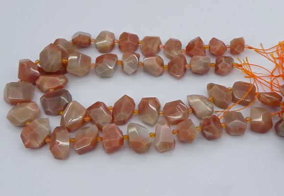 CNG5386 15.5 inches 12*16mm - 18*25mm faceted nuggets moonstone beads
