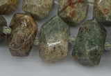 CNG5401 15.5 inches 12*16mm - 15*20mm faceted nuggets ghost gemstone beads