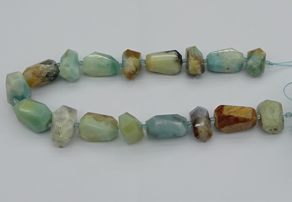 CNG5437 15.5 inches 12*16mm - 18*25mm faceted nuggets amazonite beads