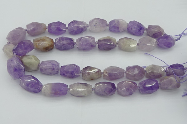 CNG5510 12*16mm - 15*25mm faceted nuggets lavender amethyst beads