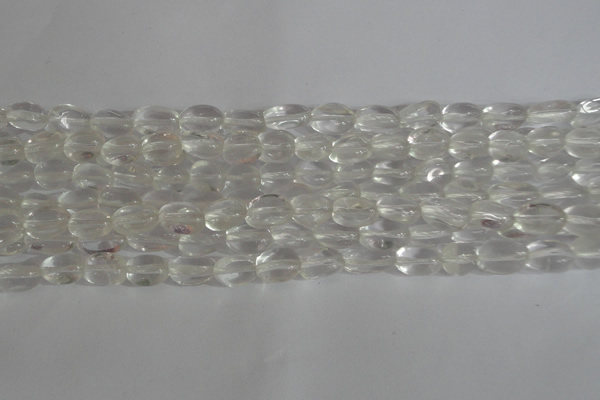 CNG555 15.5 inches 7*10mm nuggets white crystal beads