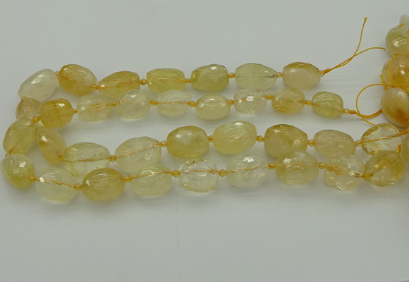 CNG5606 15.5 inches 12*16mm - 15*22mm faceted nuggets citrine beads