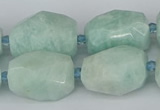 CNG5693 15.5 inches 12*16mm - 15*25mm faceted nuggets amazonite beads