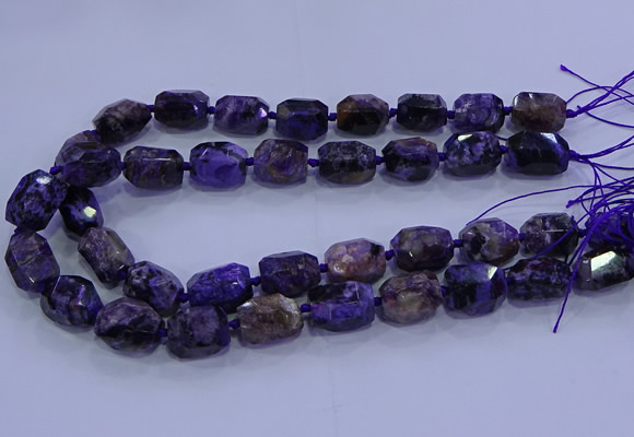 CNG5710 15.5 inches 12*16mm - 13*18mm faceted nuggets charoite beads