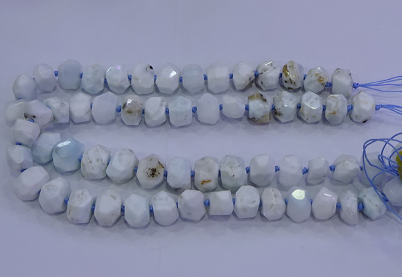 CNG5720 15.5 inches 10*14mm - 13*18mm faceted nuggets larimar beads
